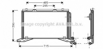 AVA QUALITY COOLING ms5222 -  Конденсатор, кондиционер
